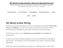 Tablet Screenshot of about-scuba-diving.com